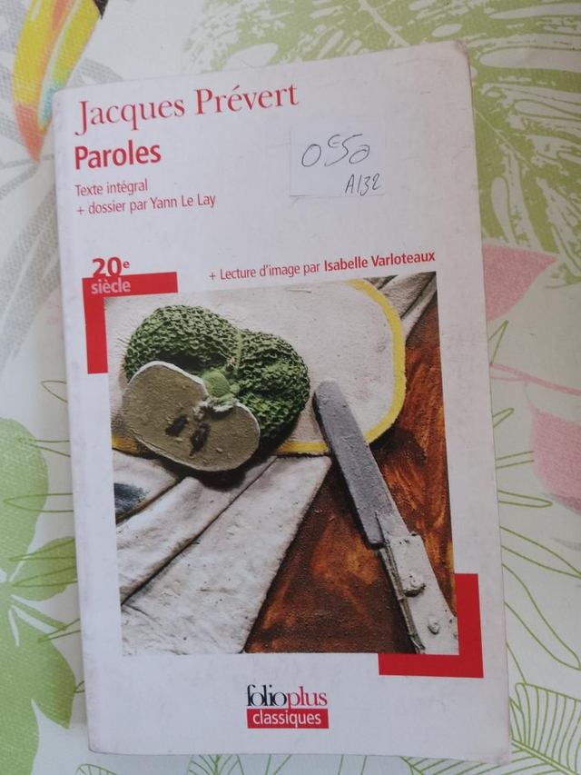 Paroles, Jacques Prévert 
