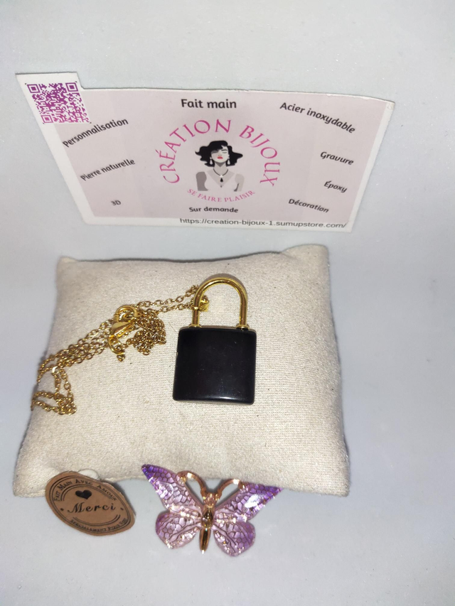 Collier cadenas tourmaline