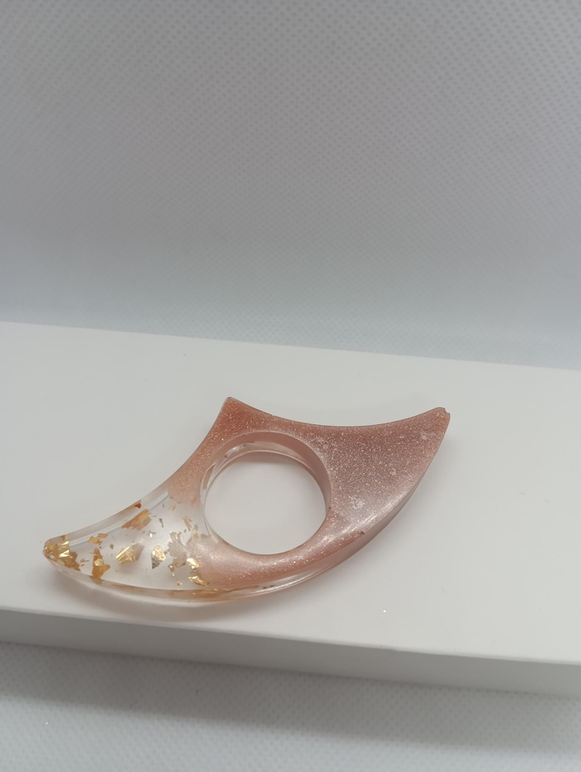 Bague de lecture n°4 champagne/doré 