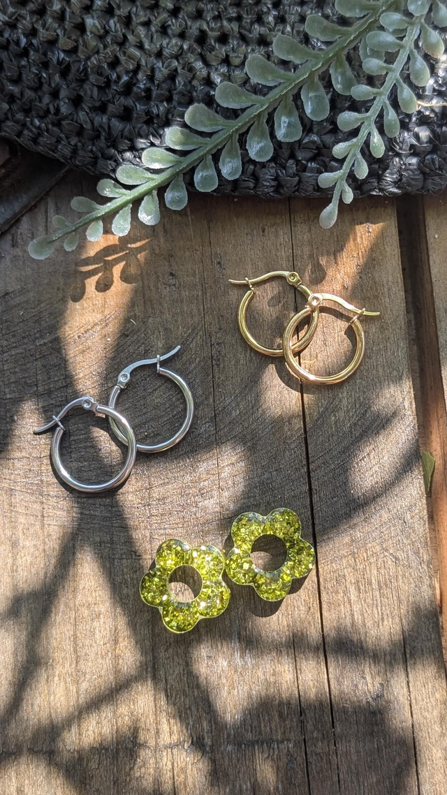 Boucles d&#039;oreilles fleurs