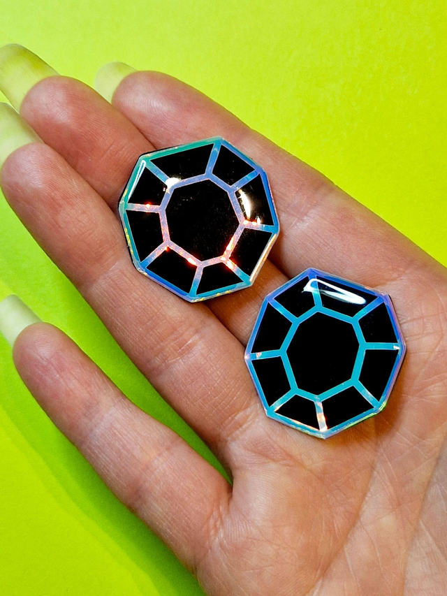 Diamond Studs, Black