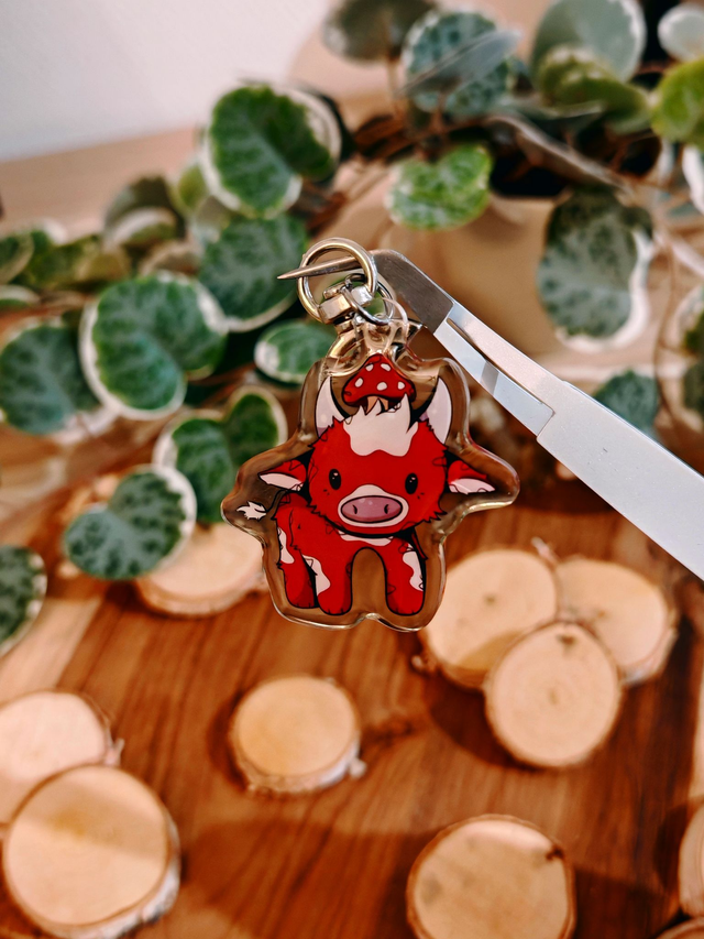 Red Cow - Keychain
