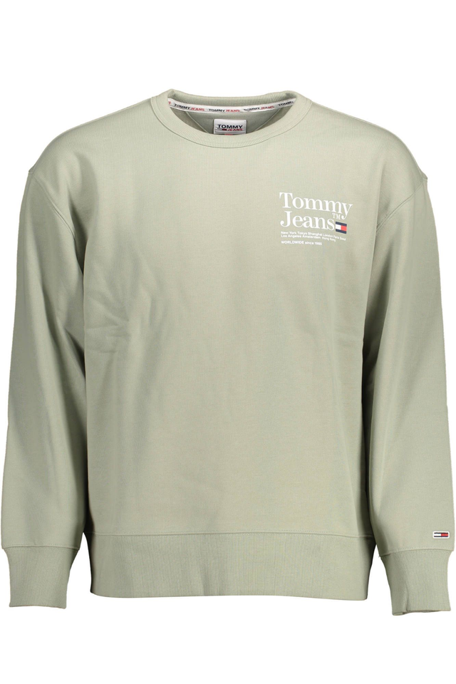 TOMMY HILFIGER FELPA SENZA ZIP UOMO VERDE