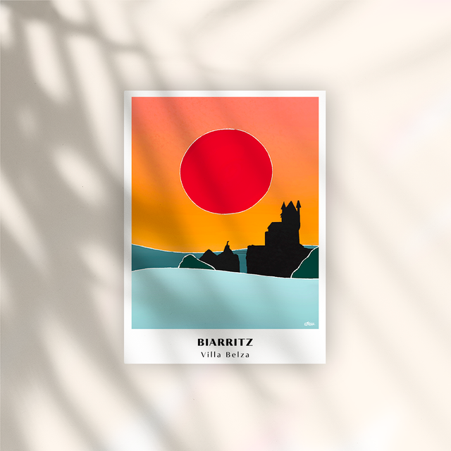 Argia I Biarritz Villa Belza - Affiche Papier 250G