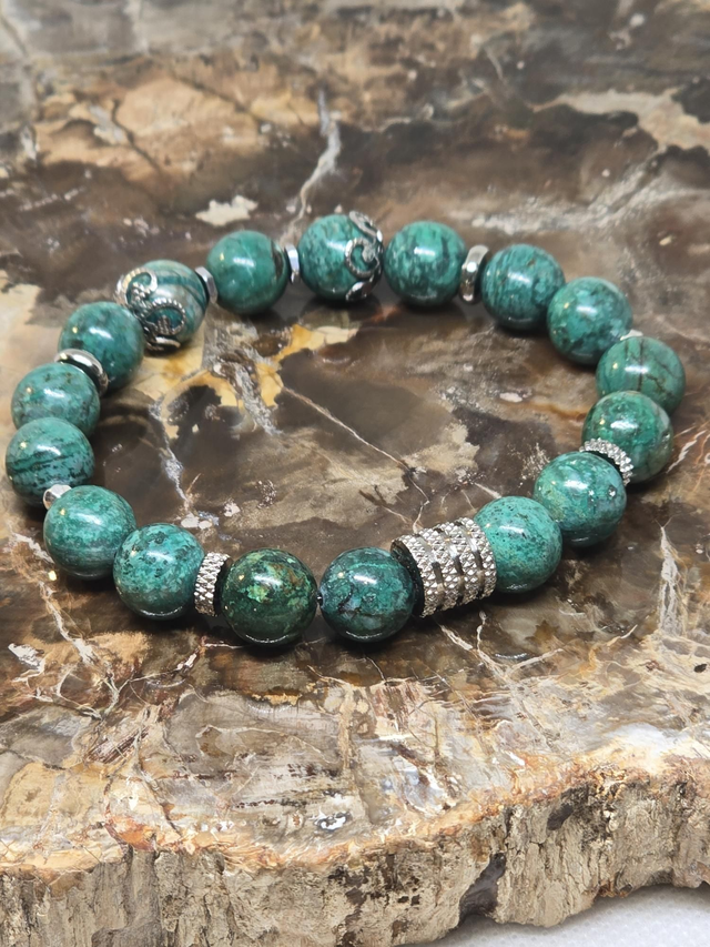 Bracelet Chrysocolle AA+ en 1 cm 