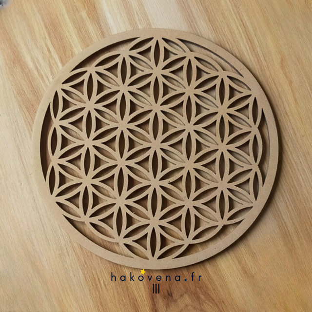 Fleur de vie bois 30 cm