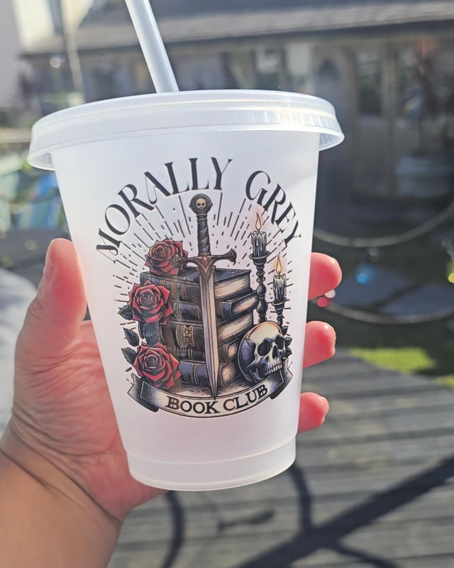 💀 "Morally Grey Book Club" Cold Cup (16oz)