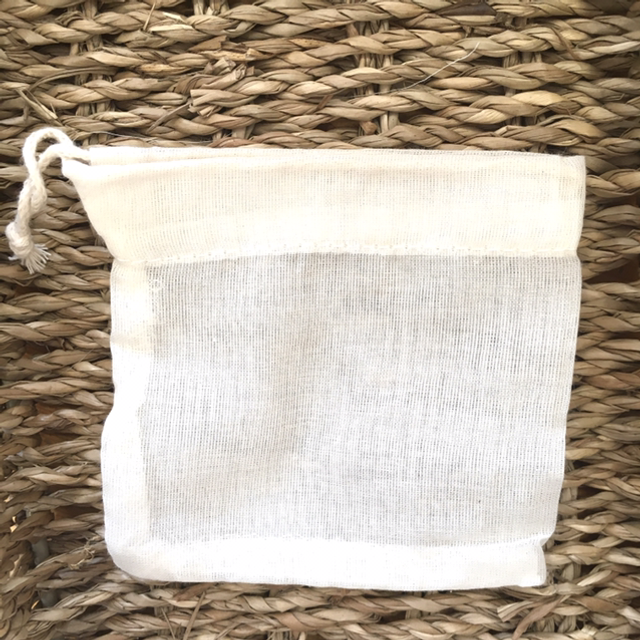 Sachet à Thé Réutilisable en Coton Bio