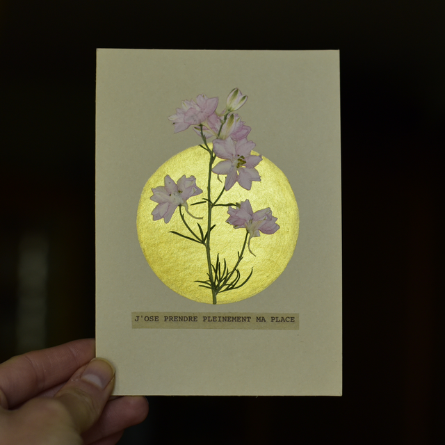 carte postale • j&#039;ose prendre pleinement ma place
