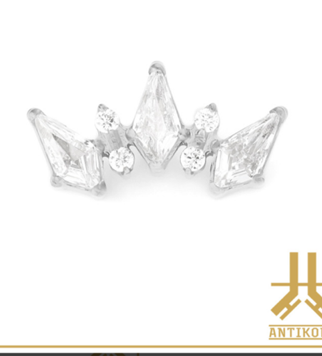 Embout Diamonds Cut Crown Diadem 