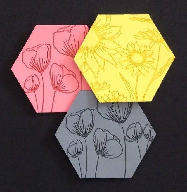 Untersetzer Moosgummi Set à 6 Stk.