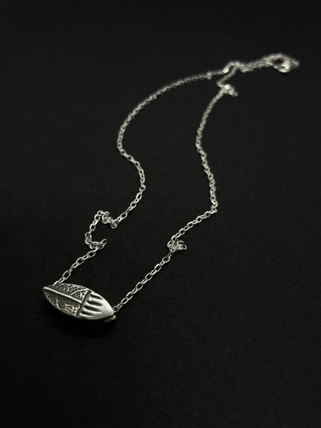 Geo I Silver Fidget Necklace