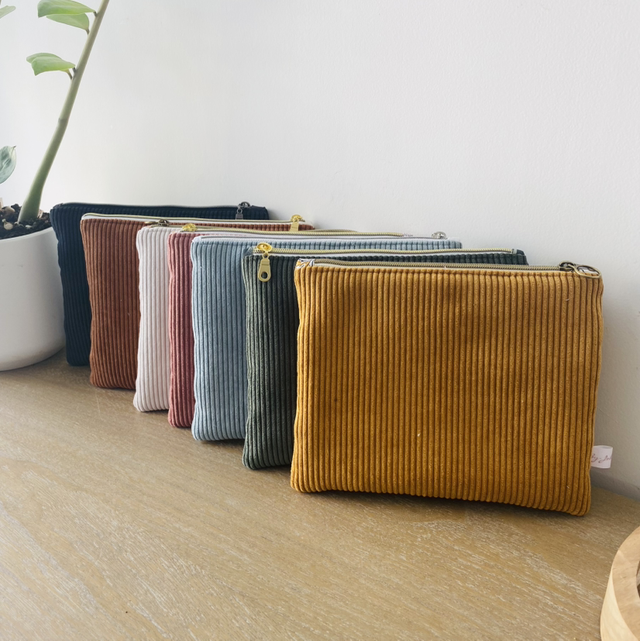 Pochette velours côtelé (en stock)
