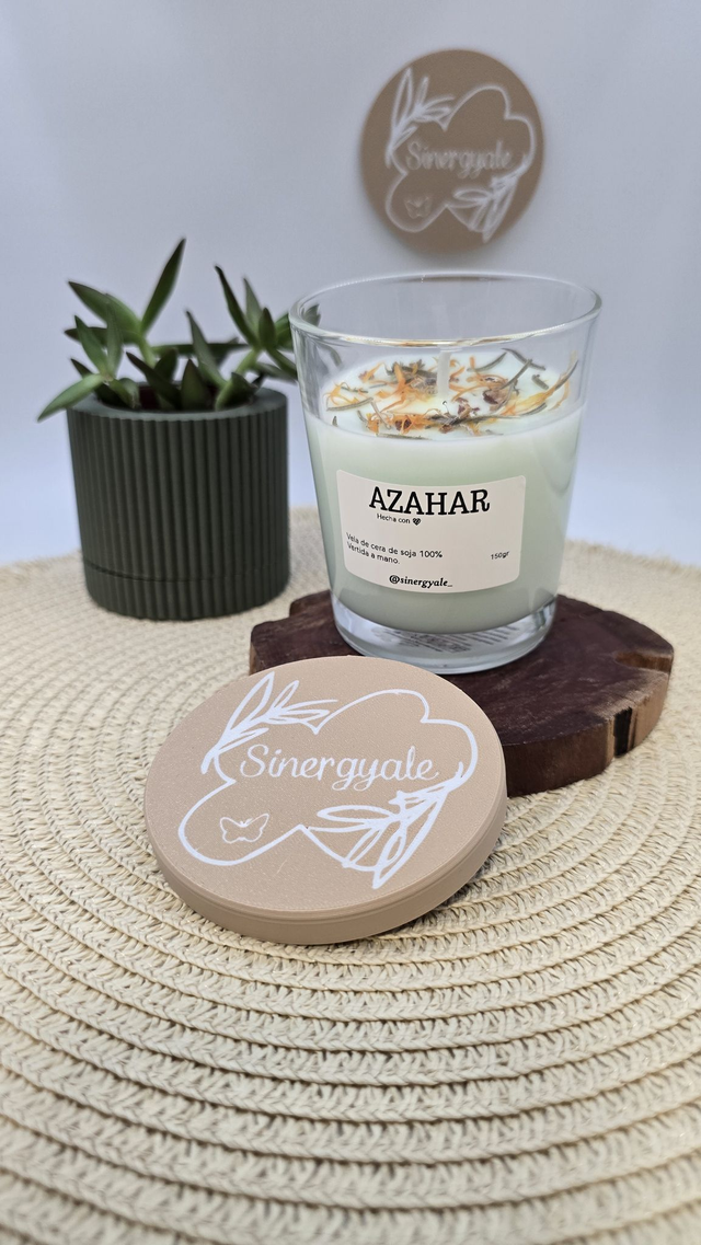 Vela en cristal - Azahar