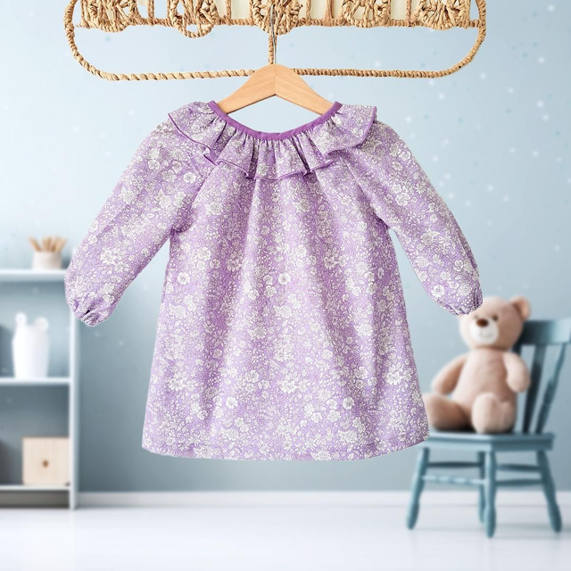 Robe en Liberty lilas