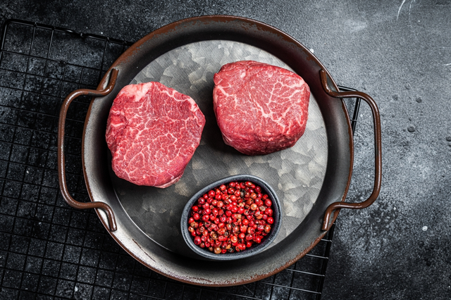 Beef Fillet Steak (£56.99 per Kg) 2 Steaks per pack