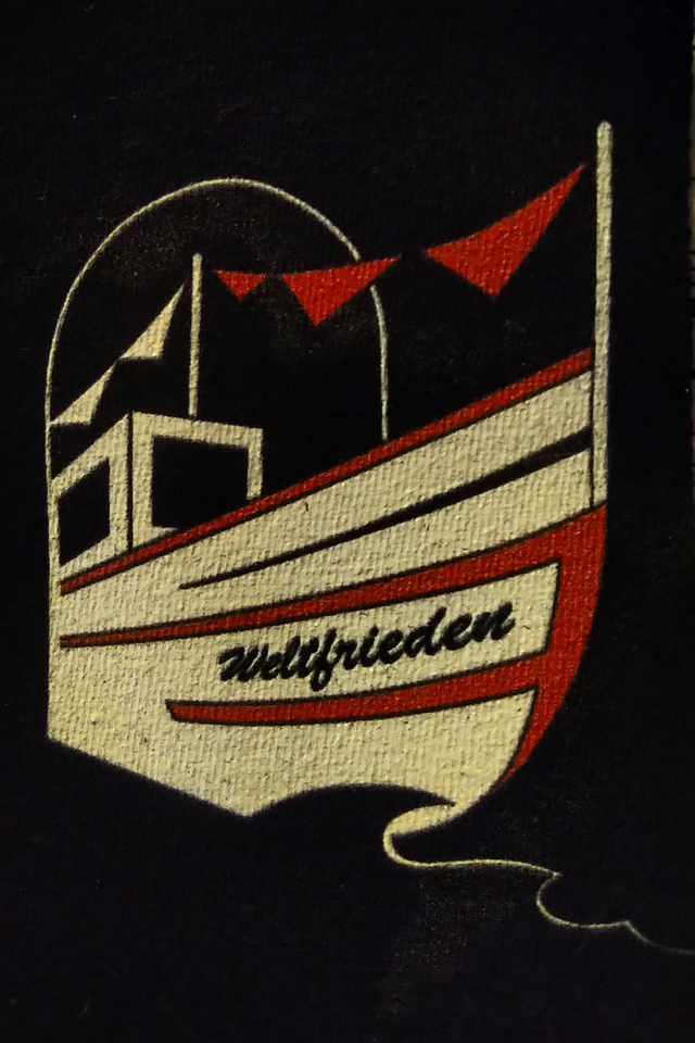 Patch schwarz, große Brücke,105x75mm;