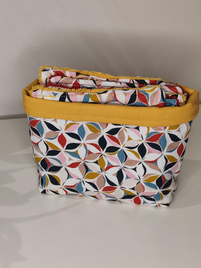 Lingettes lavables &quot;FLOUD&quot; jaune