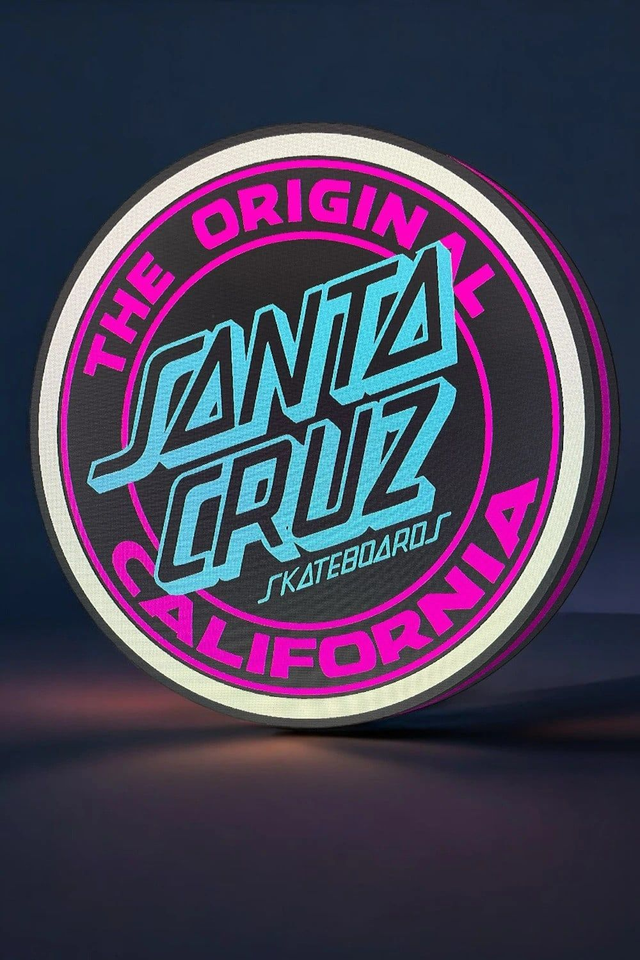 Lampe LED Santa Cruz California – Ambiance skate rétro