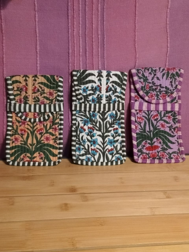 Pochette de rangement de Téléphone portable, en coton