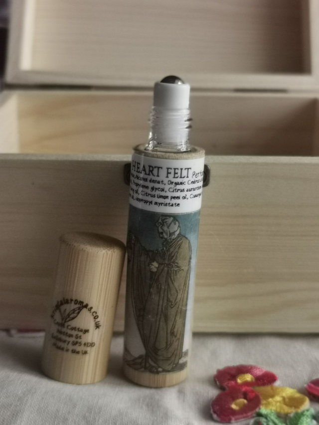 Perfume. Heartfelt. 10ml (Bamboo encased -Roll on )