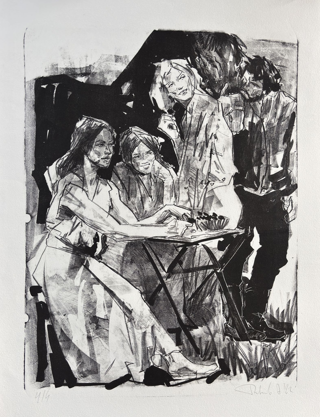 Picknick mit einem Pferd