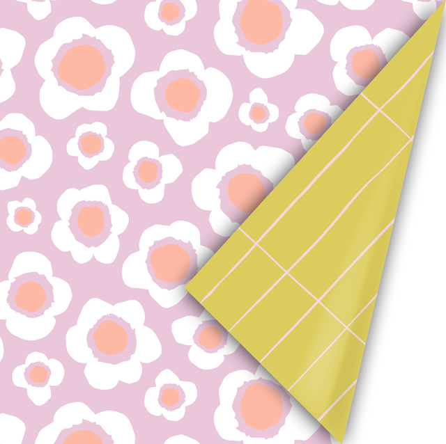 Inpakpapier - Retro flowers 