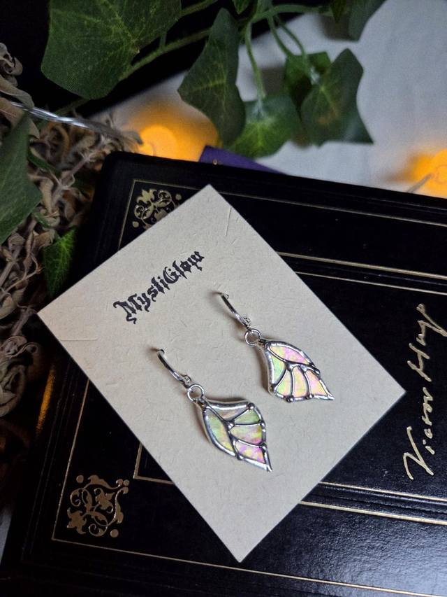 Petits ailes de fée transparentes aux reflets irisés