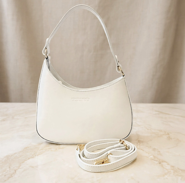 Borsa Luna In Vera Pelle Made In Italy