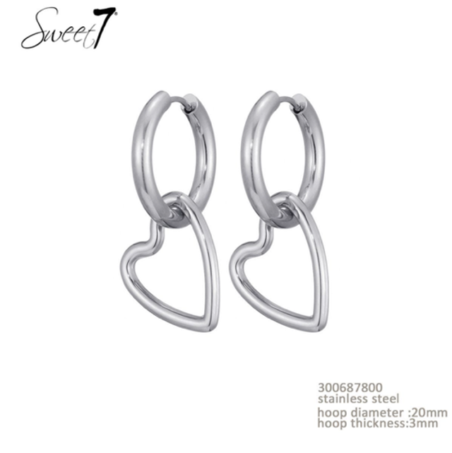 Oorbellen zilver sweet7
