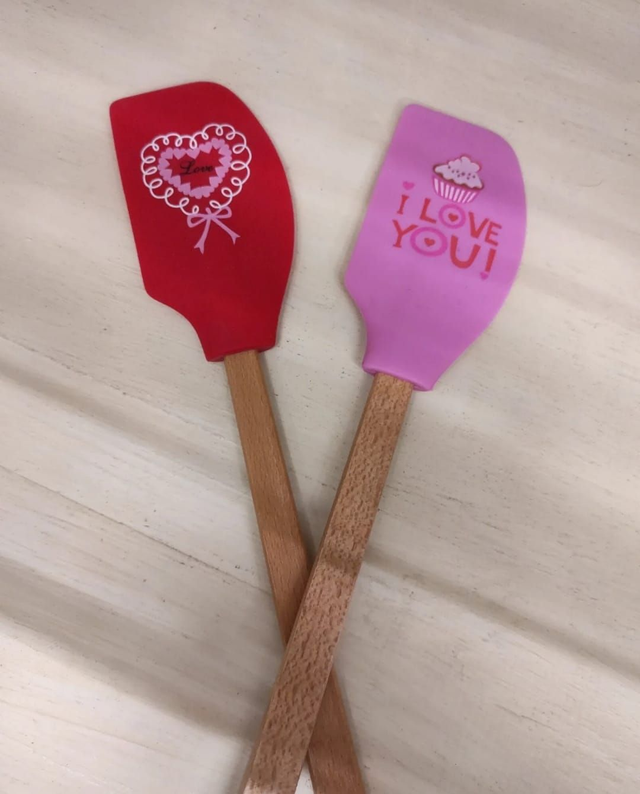 Spatola in silicone shabby chic