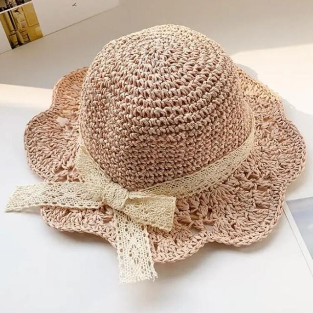 Sombrero de Sol Ondas y Broderie
