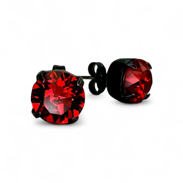 Ohrstecker KLASSIK SMALL Light Siam, Rot