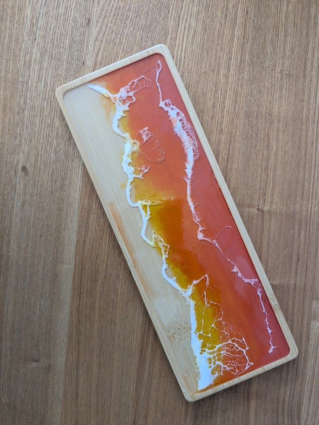 Sunset Wooden Trinket Tray