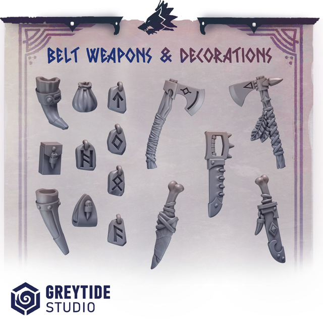 Belt Weapons &amp; Decorations (Primal Hounds)