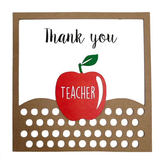 Thank You Teacher Die-cut Apple