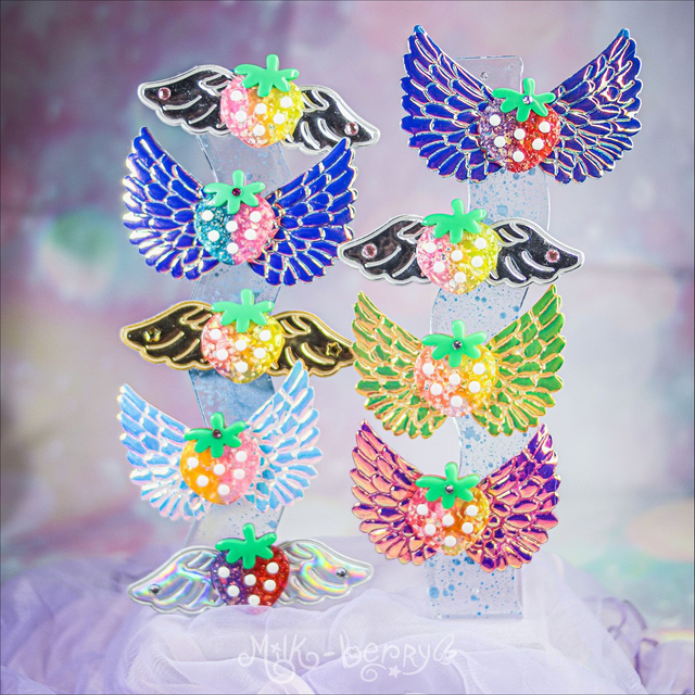 Pinces à cheveux Fraises ailées