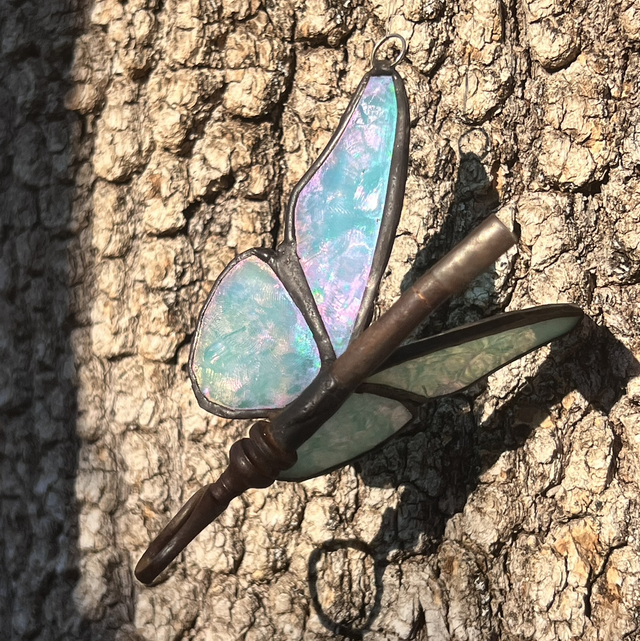 Clé Lumos - Turquoise irisé