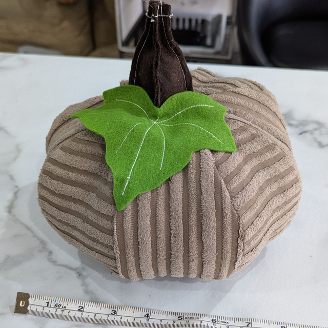 Up-cycled Pumpkins Halloween Decorations 3pcs Set - Cream