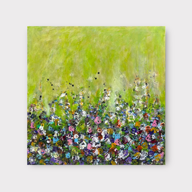  120 x 120 Green Flowers 1/2 af Ovidiu Talpos