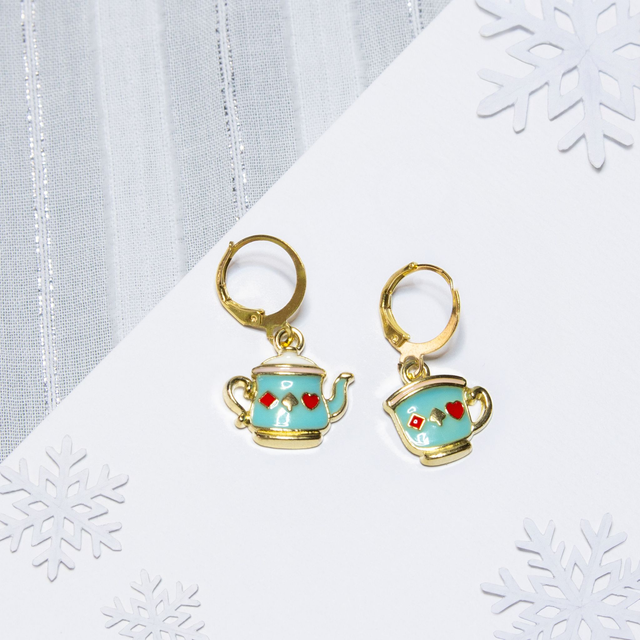 Čajnik in skodelica (modra)