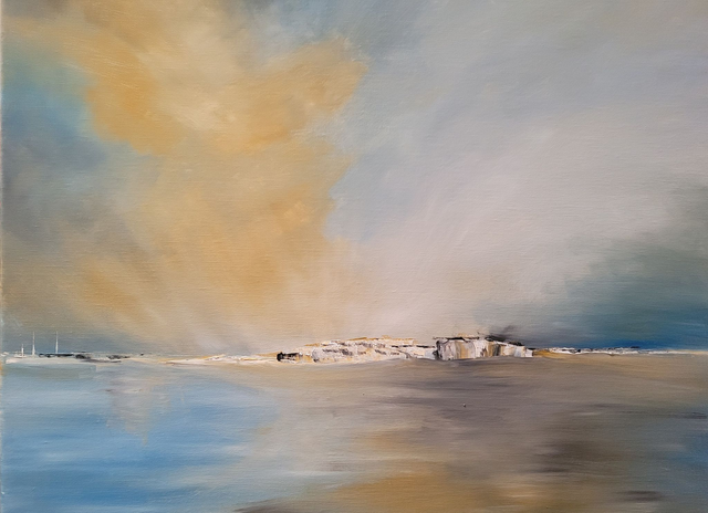 Crotoy- huile sur toile de lin, 60*50 cm