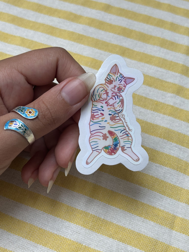 Stickers queer blanc