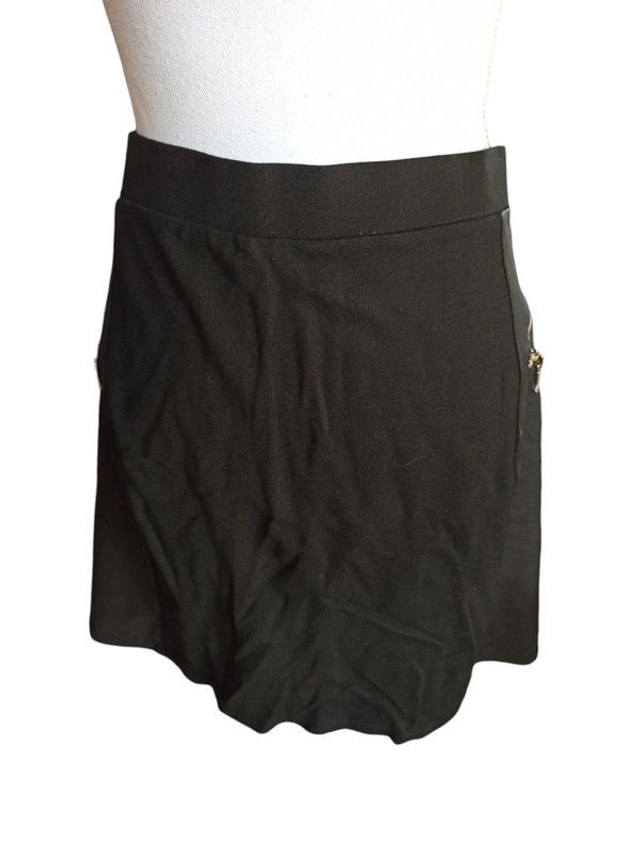 Jupe bi-matières T48   IKEBANA