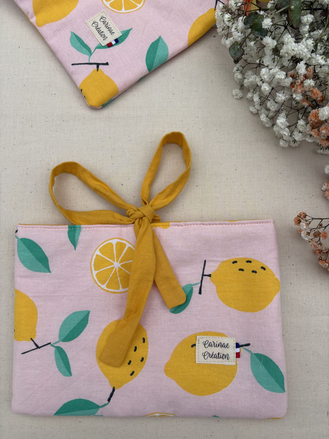 Pochette à livre ; Poche - Citron