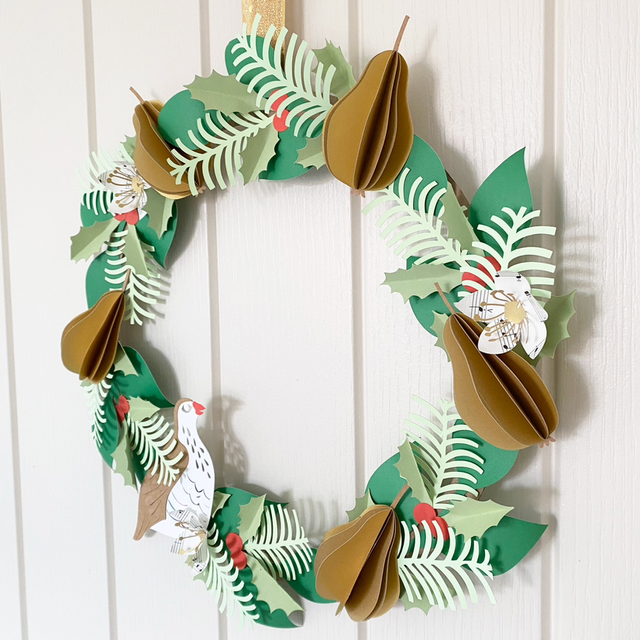 Partridge in a pear tree papercraft wreath workshop for adults @ Lincoln Cathedral, LN2 1PX