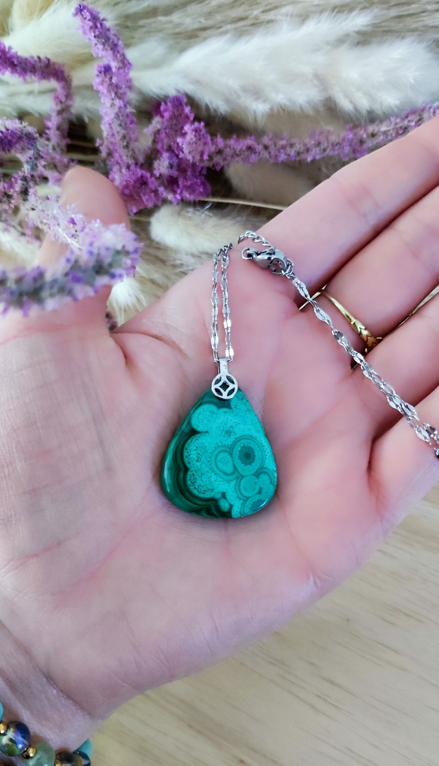 Pendentif Malachite