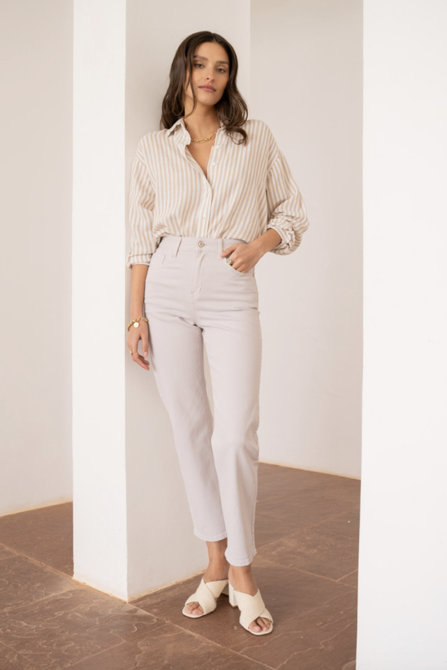 jeans cipria straight