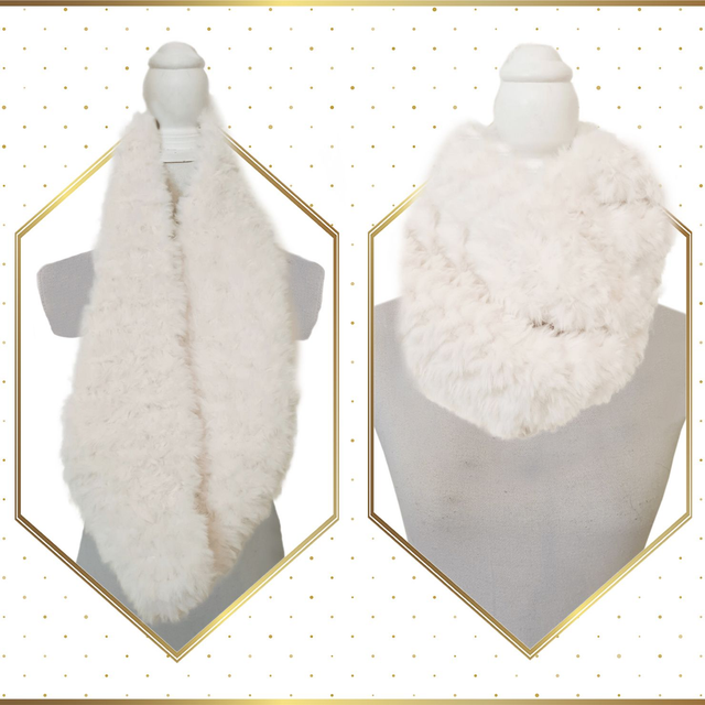 Echarpe circulaire Blanche