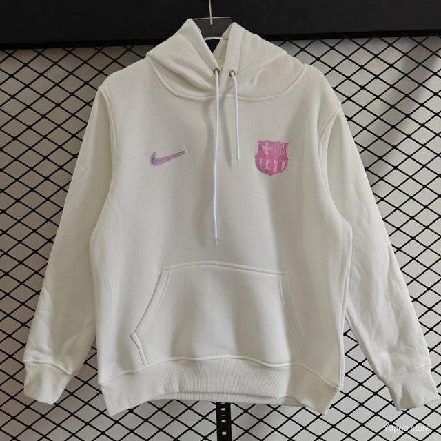 Sudadera con capucha F.C Barcelona (Blanca) 25-26